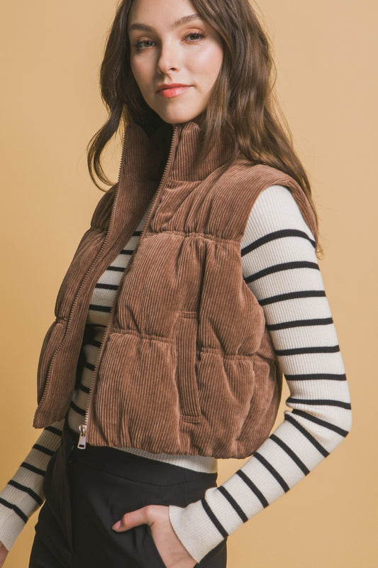 Cocoa Corduroy Vest