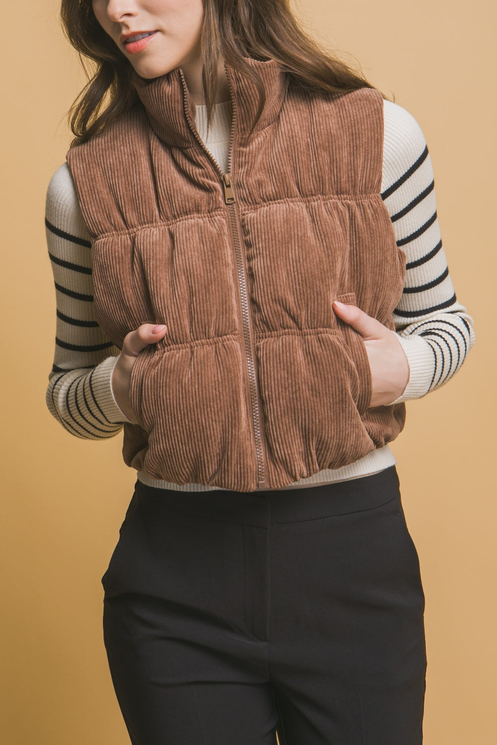 Cocoa Corduroy Vest