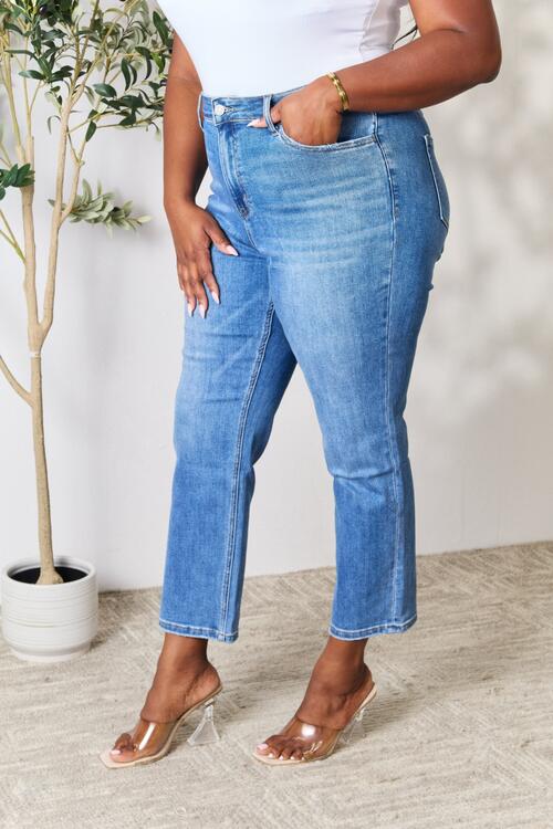 Annalise High Waist Straight Jeans