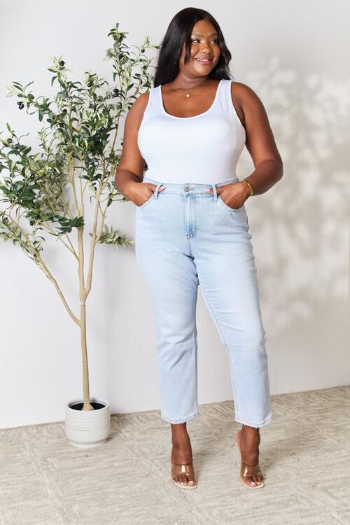 Annalise High Waist Straight Jeans