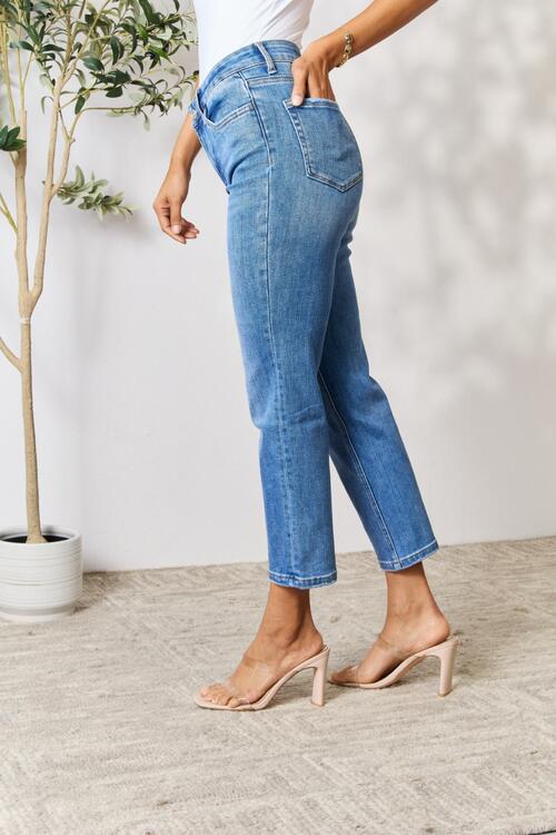 Annalise High Waist Straight Jeans