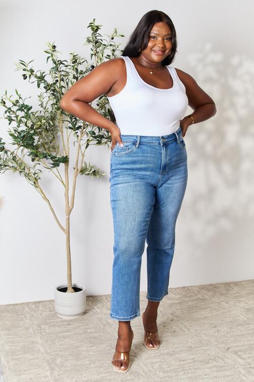 Annalise High Waist Straight Jeans