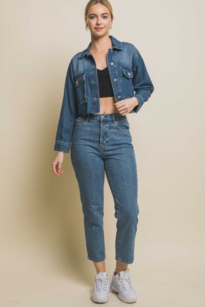 Dylan Cropped Denim Jacket