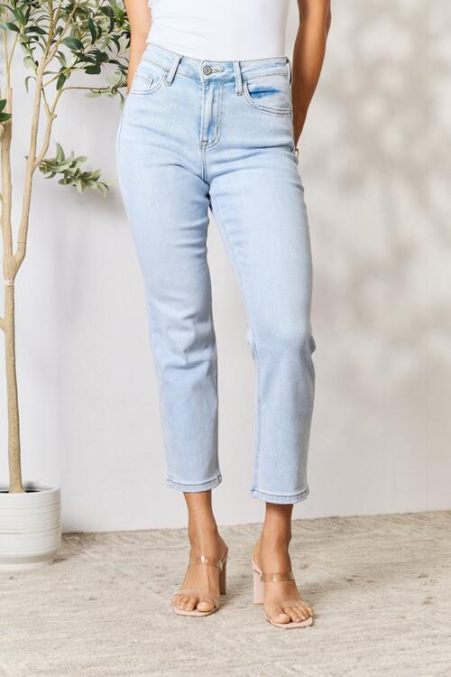 Annalise High Waist Straight Jeans