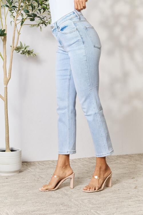 Annalise High Waist Straight Jeans