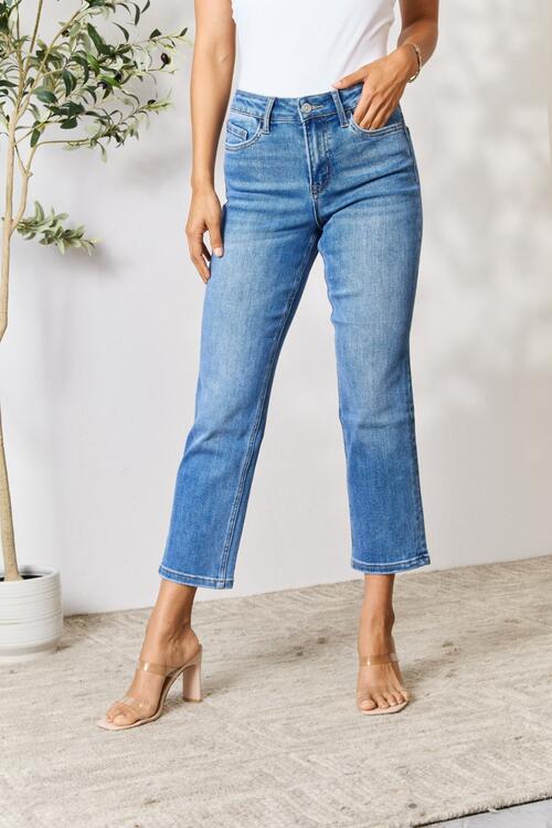 Annalise High Waist Straight Jeans