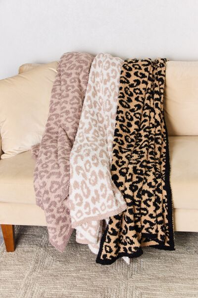 Leopard Print Throw Blanket