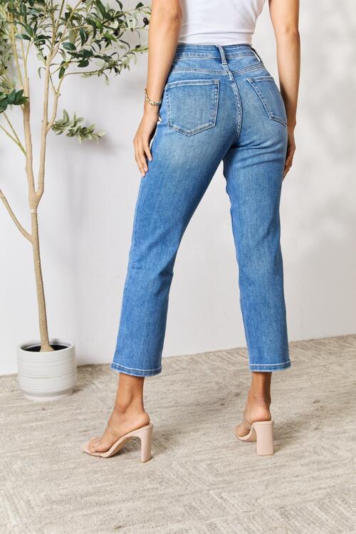 Annalise High Waist Straight Jeans