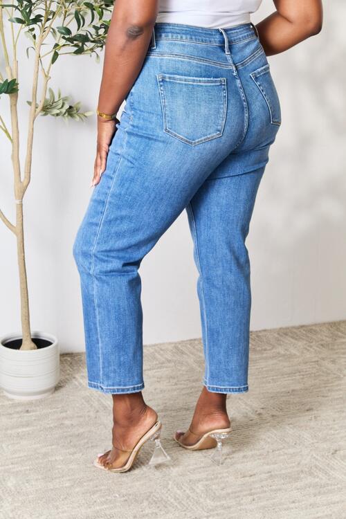 Annalise High Waist Straight Jeans