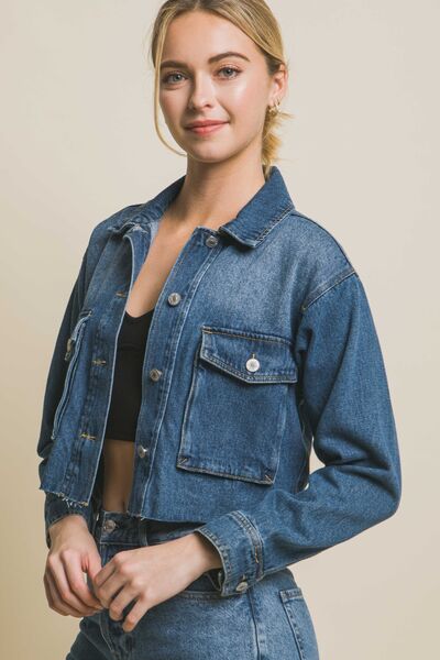 Dylan Cropped Denim Jacket