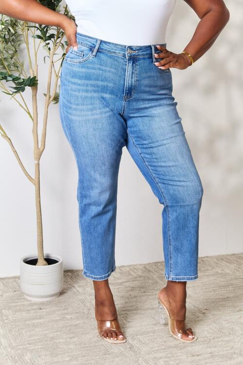 Annalise High Waist Straight Jeans