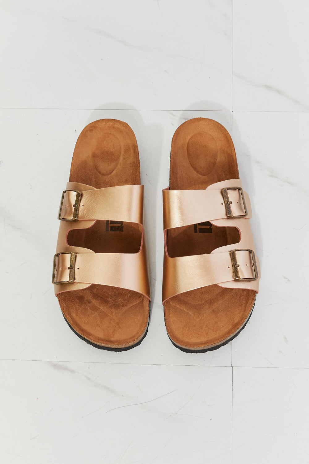 Golden Slide Sandal